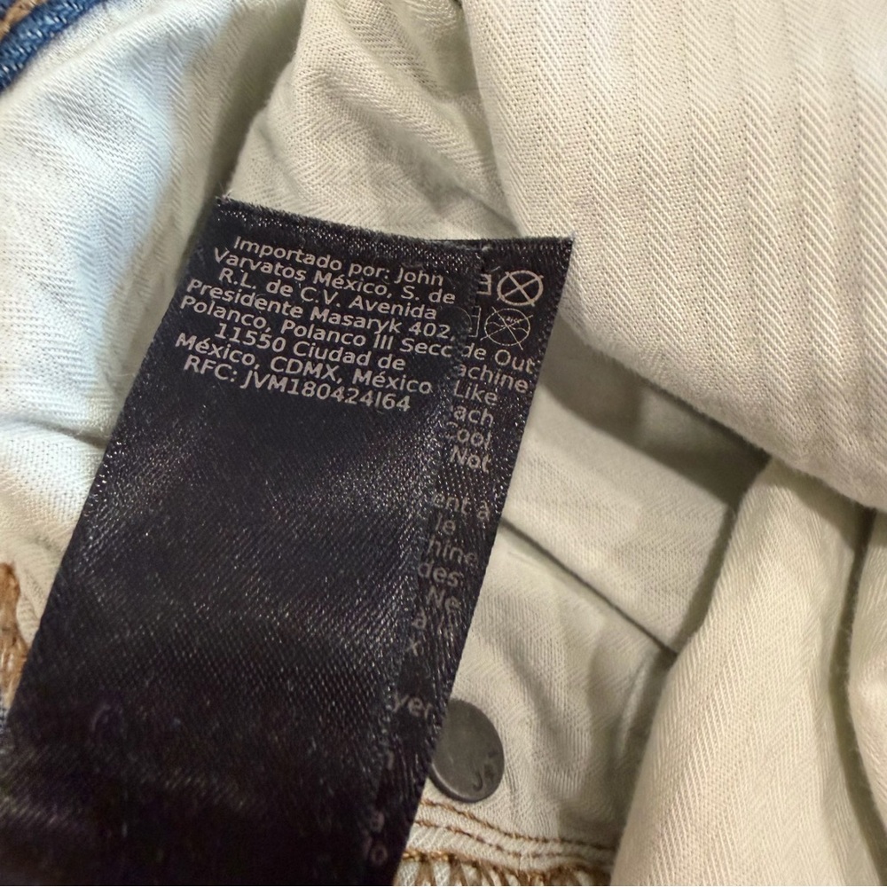 John Varvatos Men’s Bowery Slim Straight Fit Jeans 34x32 - Picture 10 of 10